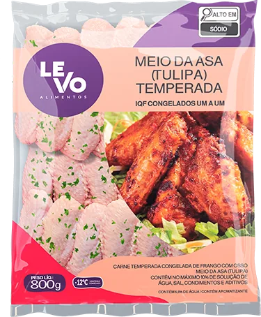 Meio da Asa Tulipa Temperada Levo